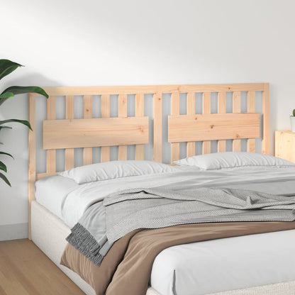 vidaXL Bed Headboard | Natural wood | Solid Pine Wood | 185.5 x 4 x 100 cm
