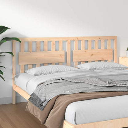 vidaXL Bed Headboard | Natural wood | Solid Pine Wood | 185.5 x 4 x 100 cm