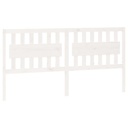 vidaXL Bed Headboard White 185.5x4x100 cm Solid Wood Pine