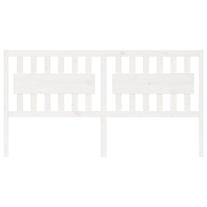 vidaXL Bed Headboard White 185.5x4x100 cm Solid Wood Pine