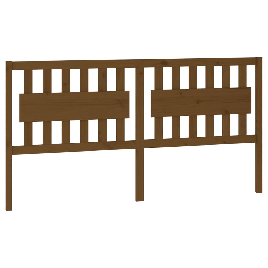 vidaXL Bed Headboard Honey Brown 185.5x4x100 cm Solid Wood Pine