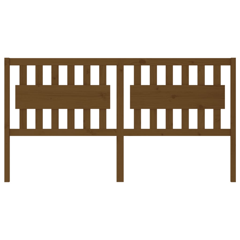 vidaXL Bed Headboard Honey Brown 185.5x4x100 cm Solid Wood Pine