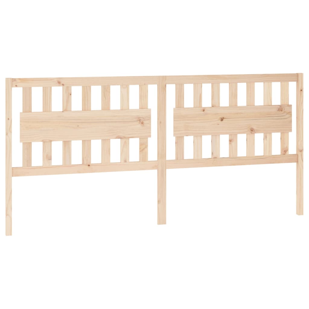 vidaXL Bed Headboard | Natural Wood | Solid Pine Wood | 205.5 cm x 100 cm