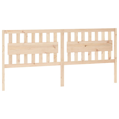 vidaXL Bed Headboard | Natural Wood | Solid Pine Wood | 205.5 cm x 100 cm