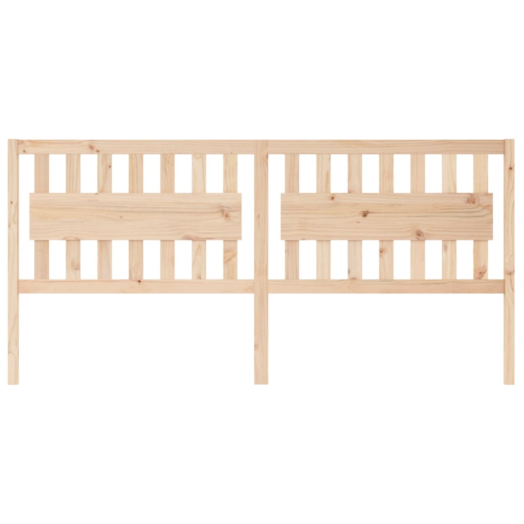 vidaXL Bed Headboard | Natural Wood | Solid Pine Wood | 205.5 cm x 100 cm