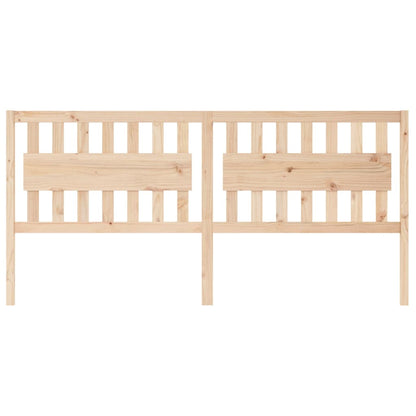 vidaXL Bed Headboard | Natural Wood | Solid Pine Wood | 205.5 cm x 100 cm