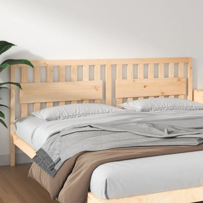 vidaXL Bed Headboard | Natural Wood | Solid Pine Wood | 205.5 cm x 100 cm