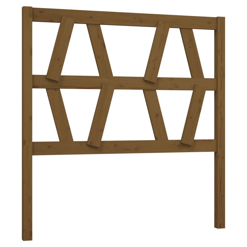 vidaXL Bed Headboard | Honey brown | Solid pine wood | Standard