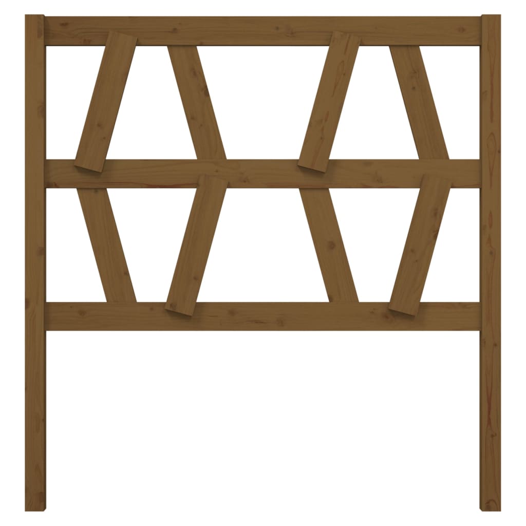 vidaXL Bed Headboard | Honey brown | Solid pine wood | Standard