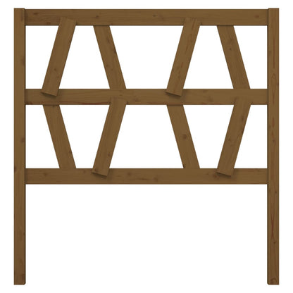 vidaXL Bed Headboard | Honey brown | Solid pine wood | Standard