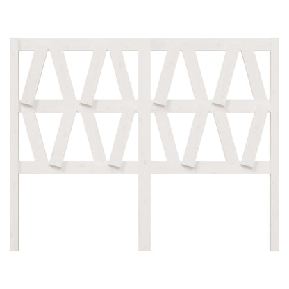vidaXL Bed Headboard | White | Solid pine wood | 126x4x100 cm