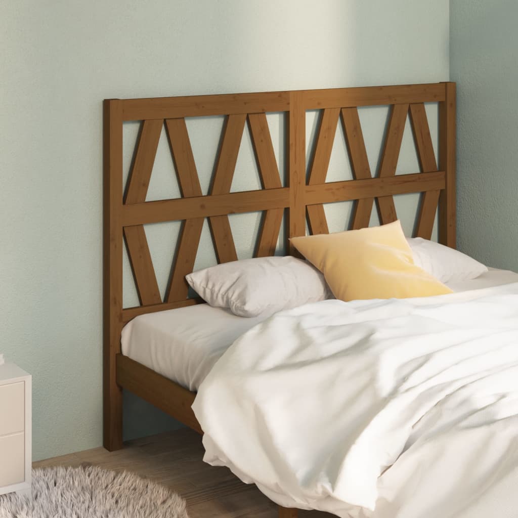 vidaXL Bed Headboard | Honey Brown | Solid Pine Wood | Stylish Design