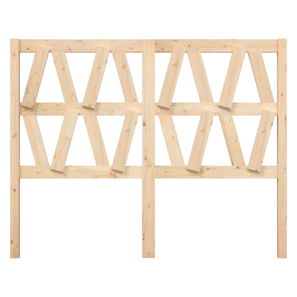 vidaXL Bed Headboard 146x4x100 cm Solid Wood Pine