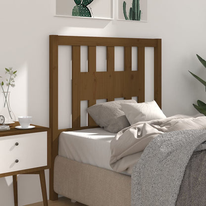 vidaXL Headboard Honey Brown 106x4x100 cm Solid Wood Pine