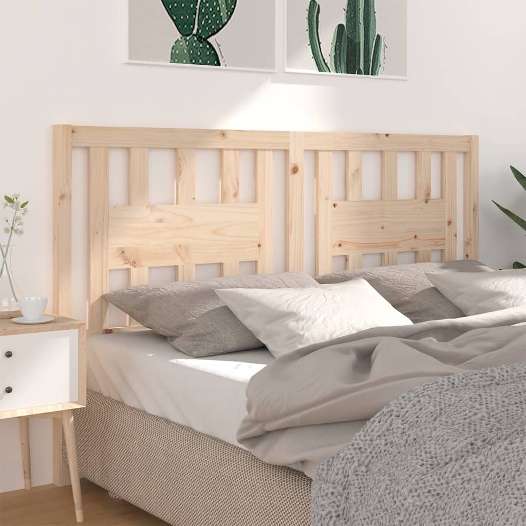 vidaXL Headboard 141x4x100 cm Solid Wood Pine