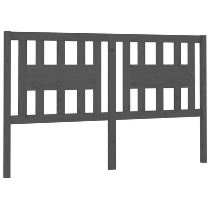 vidaXL Headboard Grey 166x4x100 cm Solid Wood Pine