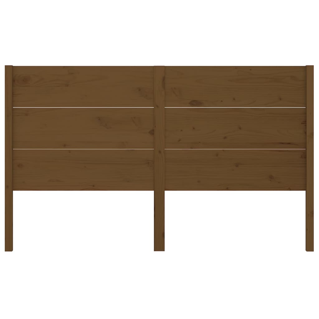 vidaXL Headboard Honey Brown 126x4x100 cm Solid Wood Pine