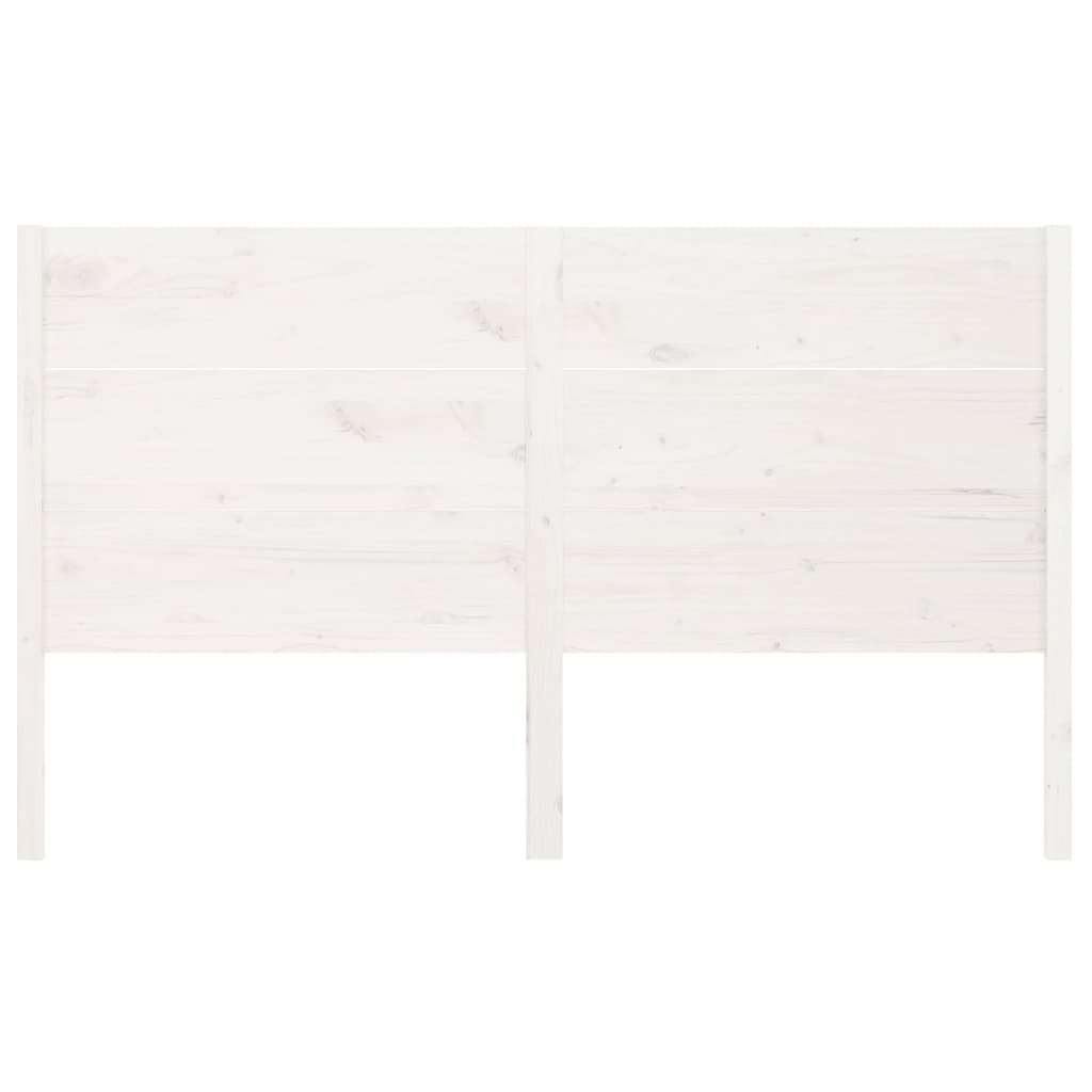 vidaXL Headboard White 146x4x100 cm Solid Wood Pine