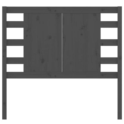 vidaXL Headboard Grey 81x4x100 cm Solid Wood Pine