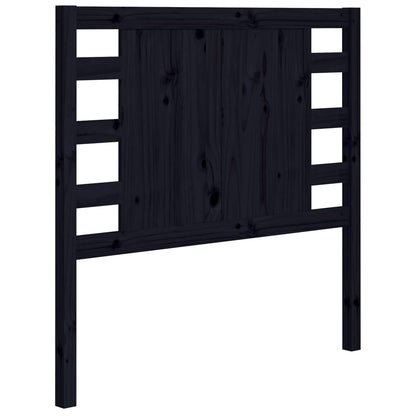 vidaXL Headboard Black 81x4x100 cm Solid Wood Pine