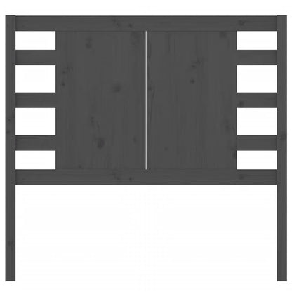 vidaXL Headboard Grey 96x4x100 cm Solid Wood Pine