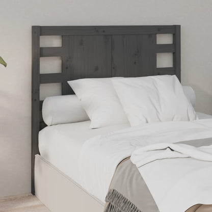 vidaXL Headboard Grey 96x4x100 cm Solid Wood Pine