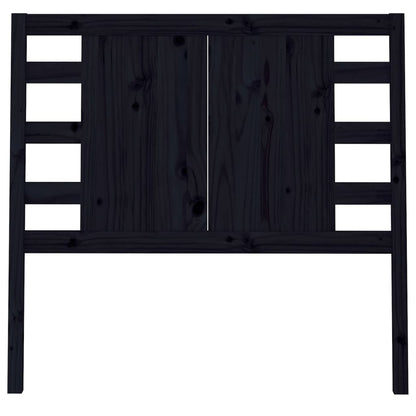 vidaXL Headboard Black 106x4x100 cm Solid Wood Pine