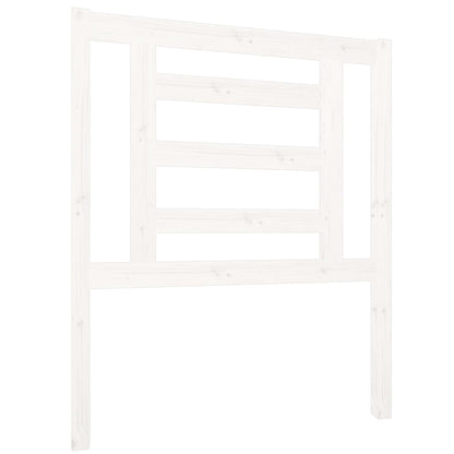 vidaXL Headboard | White | Solid pine wood | 100 cm Height, 81 cm Width