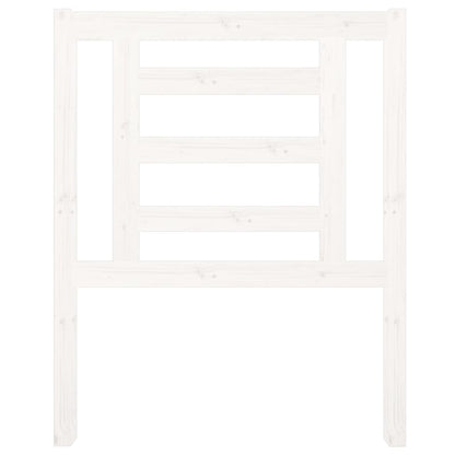 vidaXL Headboard | White | Solid pine wood | 100 cm Height, 81 cm Width