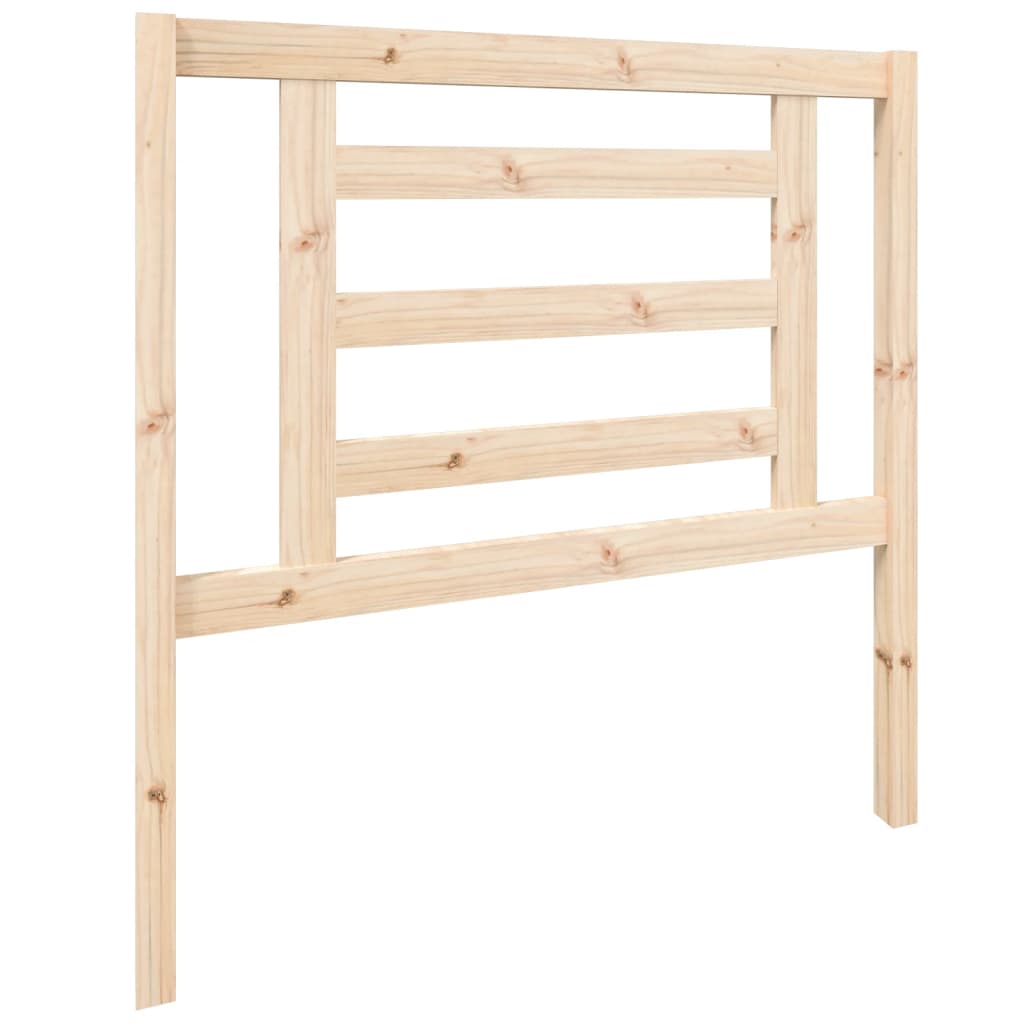 vidaXL Headboard | Natural Pine | Solid Pine Wood | 96 x 4 x 100 cm