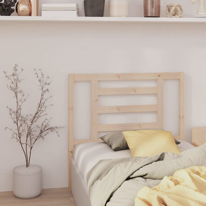 vidaXL Headboard | Natural Pine | Solid Pine Wood | 96 x 4 x 100 cm