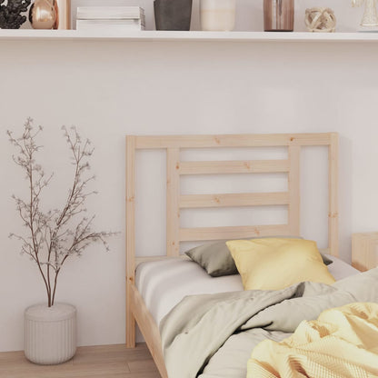 vidaXL Headboard | Natural Pine | Solid Pine Wood | 96 x 4 x 100 cm