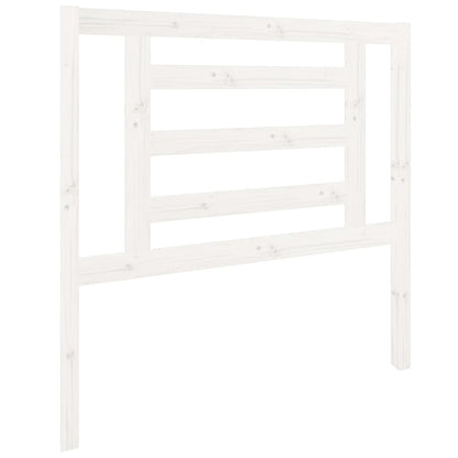 vidaXL Headboard | White | Solid pine wood | Decorative Inlays | Headboard