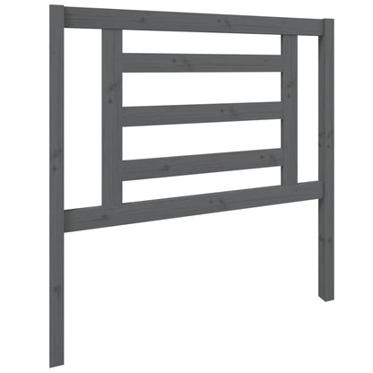 vidaXL Headboard | Grey | Solid pine wood | Standard Headboard Size
