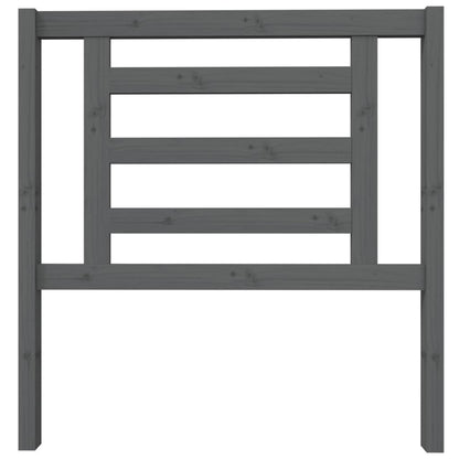 vidaXL Headboard | Grey | Solid pine wood | Standard Headboard Size