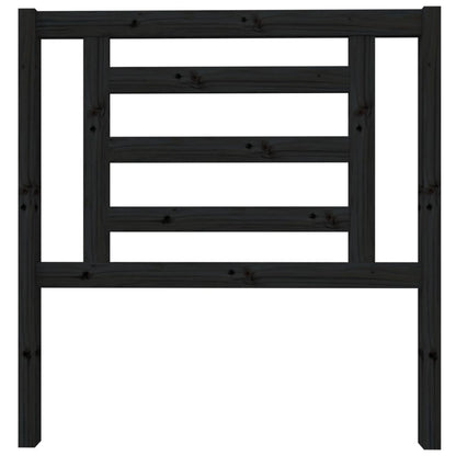vidaXL Bed Headboard Black 96x4x100 cm Solid Wood Pine