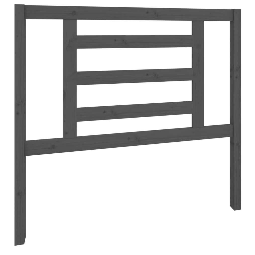vidaXL Headboard | Grey | Solid Pine Wood | Standard | Appealing Design