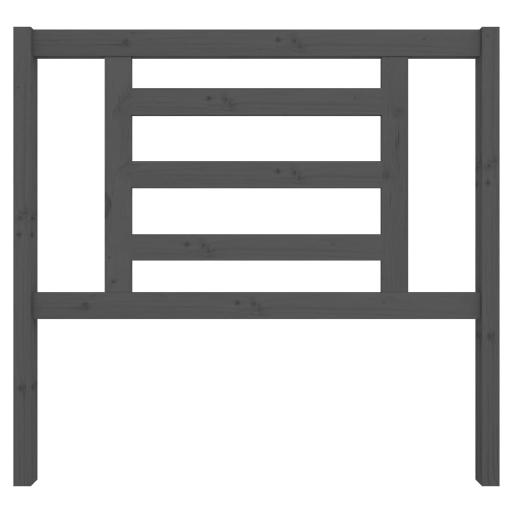 vidaXL Headboard | Grey | Solid Pine Wood | Standard | Appealing Design