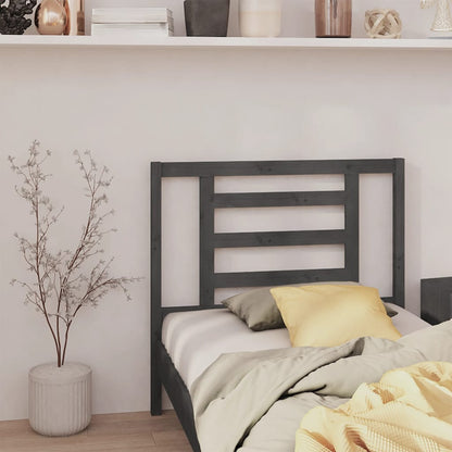 vidaXL Headboard | Grey | Solid Pine Wood | Standard | Appealing Design