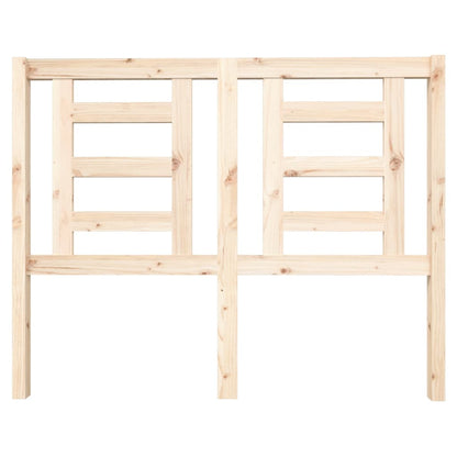 vidaXL Headboard | Natural Wood | Solid pinewood | 126 x 4 x 100 cm