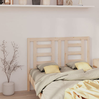 vidaXL Headboard | Natural Wood | Solid pinewood | 126 x 4 x 100 cm