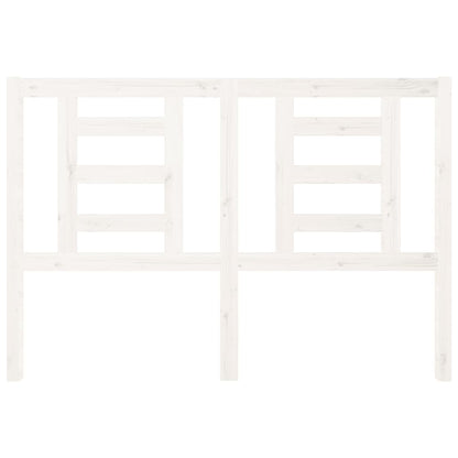 vidaXL Bed Headboard White 126x4x100 cm Solid Wood Pine