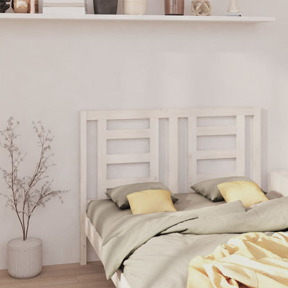 vidaXL Bed Headboard White 126x4x100 cm Solid Wood Pine