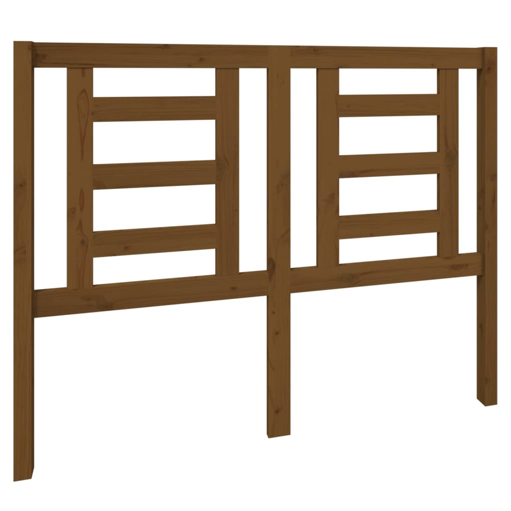 vidaXL Headboard | Honey brown | Solid pine wood | 126 x 4 x 100 cm