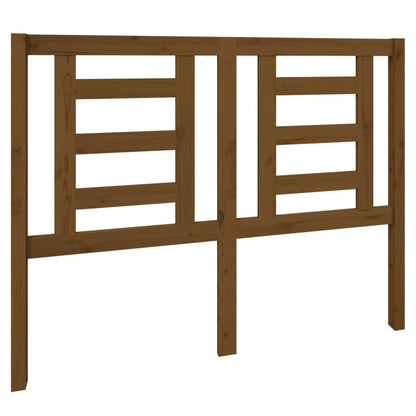 vidaXL Headboard | Honey brown | Solid pine wood | 126 x 4 x 100 cm