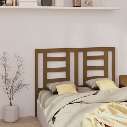vidaXL Headboard | Honey brown | Solid pine wood | 126 x 4 x 100 cm