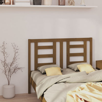 vidaXL Headboard | Honey brown | Solid pine wood | 126 x 4 x 100 cm