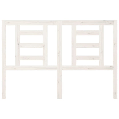 vidaXL Headboard | White | Solid Pine Wood | Medium |  Decorative Inlays