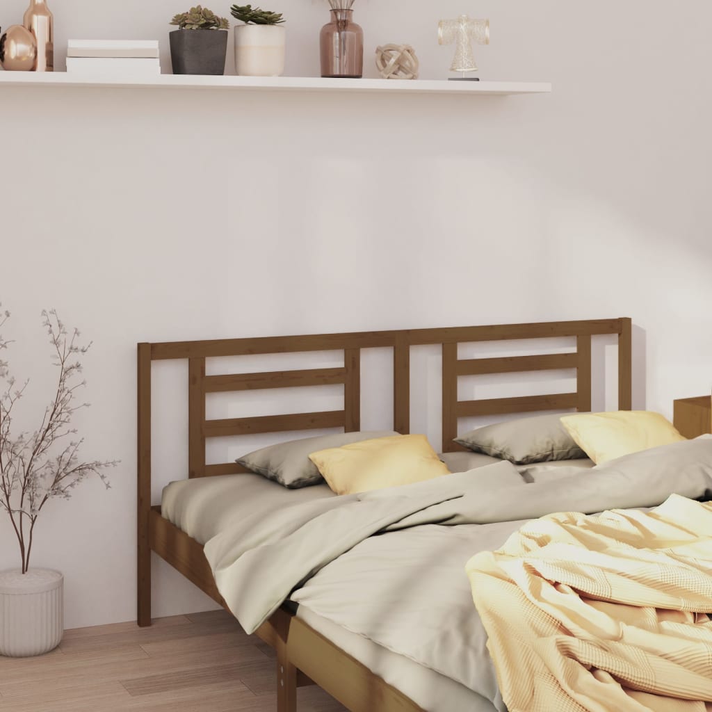vidaXL Bed Headboard | Honey Brown | Solid Pine Wood | 156cm x 100cm