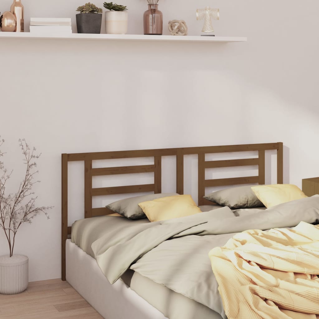 vidaXL Bed Headboard | Honey Brown | Solid Pine Wood | 156cm x 100cm